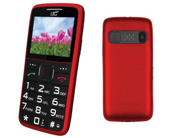 Téléphone PS LTC pour seniors MOB20 rouge