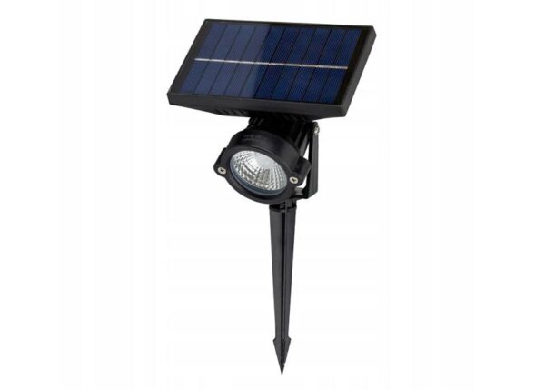 Lampe de jardin réglable 5W 300K avec panneau solaire, 1200mAh