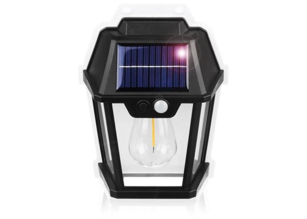 Lampe murale solaire 10 W, détecteur de mouvement, détecteur crépusculaire, batterie 1200 mAh
