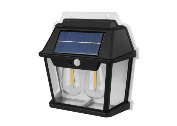Lampe murale solaire 20 W, détecteur de mouvement, détecteur crépusculaire, batterie 1500 mAh
