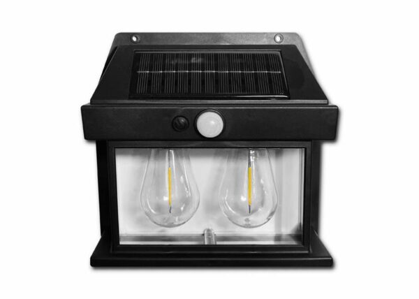 Lampe murale solaire 20 W, détecteur de mouvement, détecteur crépusculaire, batterie 1500 mAh