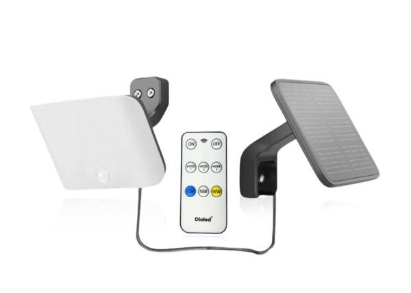 Projecteur solaire LED Dioled 1000 lm C/N/Z CCT+S avec télécommande