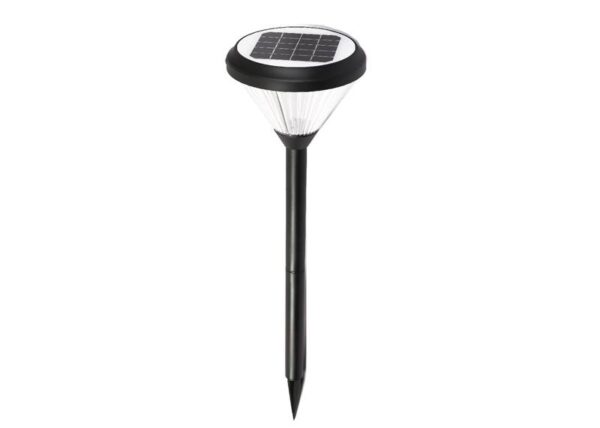 Lampe solaire de jardin ronde de 2 W avec batterie de 2400 mAh