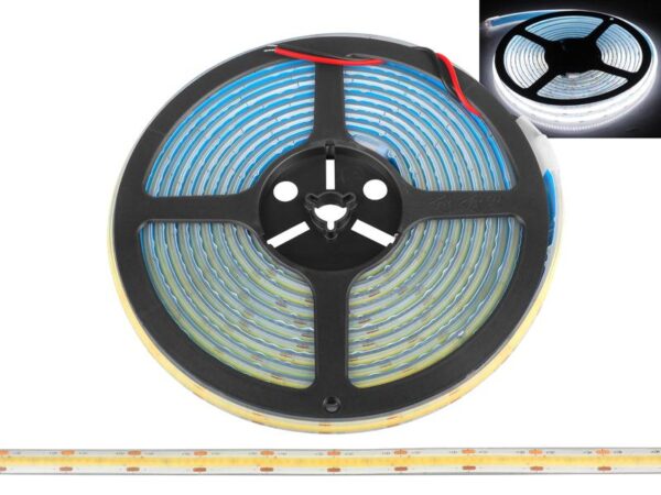 Bande LED COB PS IP67 4000K 1500 lm/m 48W 9,6W/m rouleau de 5 m 12V