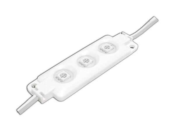 Module PS LED-5050 à 3 diodes, bleu, étanche.