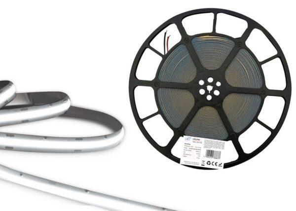 Bande LED COB PS IP20 4000K 1500 lm/m 9,6 W/m Rouleau de 25 m 12 V