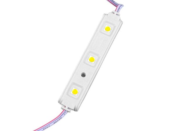 Module PS LED-5050 à 3 diodes à eau blanc chaud