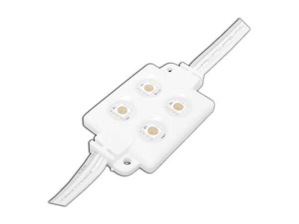 Module PS LED-5050, 4 diodes, RGB, étanche.