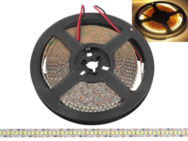 Guirlande LED PS 2835, 3000 K, 240 LED/m, IP20, 1200 lm/m, 14,4 W/m, rouleau de 5 m