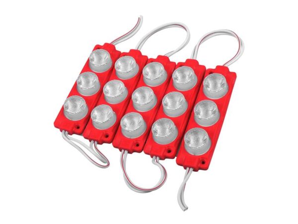 Module LED PS 3 diodes rouges étanche NEUF.