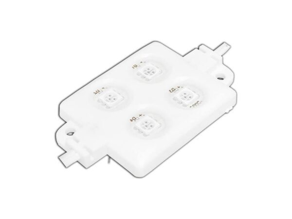Module PS LED-5050 à 4 diodes, bleu, étanche.