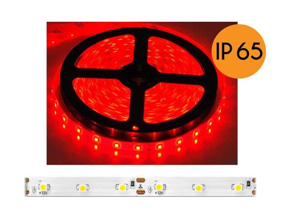 Guirlande LED PS ECO IP65, rouge, 300 diodes 5m, culot blanc, SMD2835.