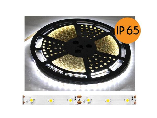 Guirlande LED PS ECO IP65, lumière blanche naturelle, 60 diodes/m, 25 m, surface blanche, SMD2835.
