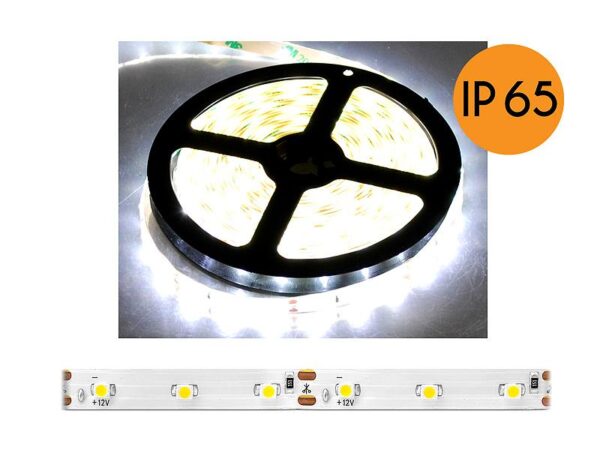 Guirlande lumineuse étanche PS ECO, lumière blanche naturelle (4000K), 300 diodes, 5m, culot blanc, SMD2835, IP65.