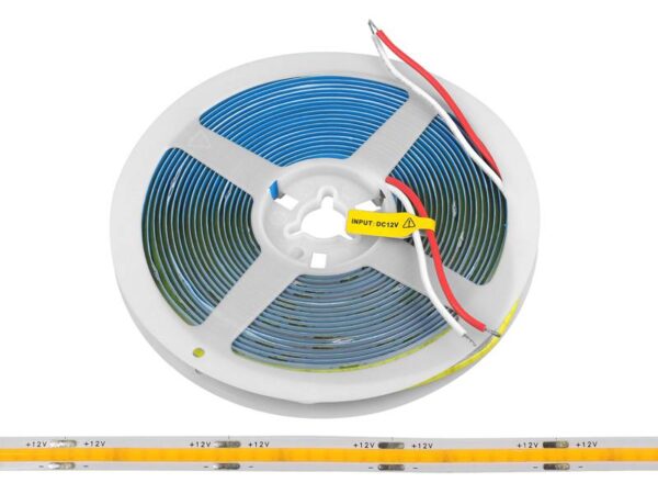 Bande LED PS COB IP20 3000K 1400lm/m, lumière blanche chaude, 12W/m.