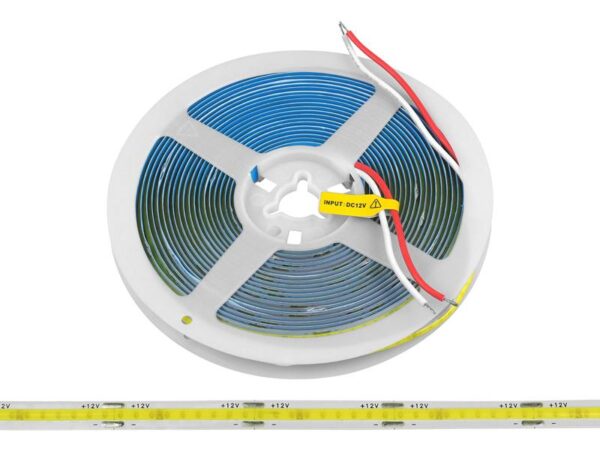 Bande LED PS COB IP20 6000K 1400lm/m, lumière blanche froide, 60W 12W/m.