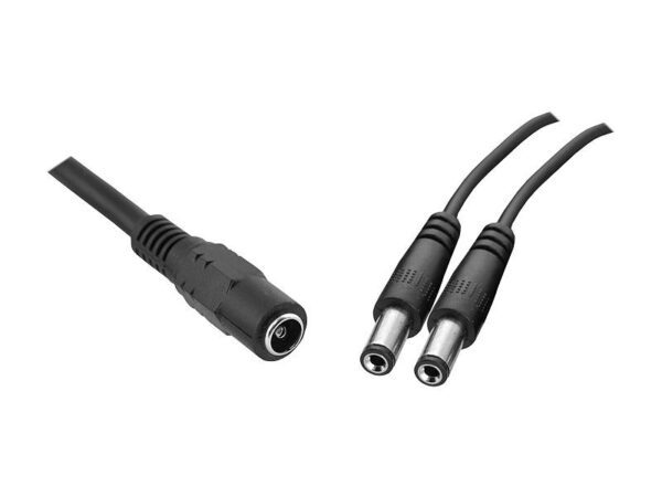 Répartiteur CC 2,1/5,5 V, alimentation 1 prise - 2 fiches