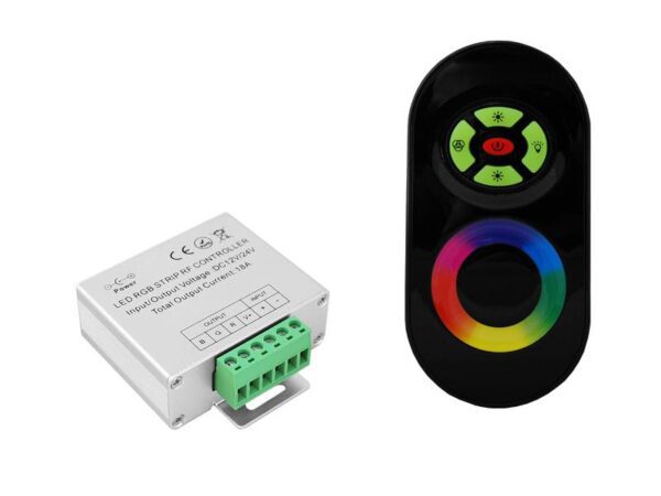 Contrôleur TRF80B 144W RGB, radio, télécommande tactile, noir.