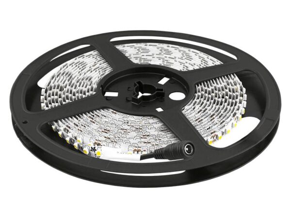 Guirlande de diodes 24V, 5m, étanche, blanc lumière du jour, culot blanc, 300 diodes.