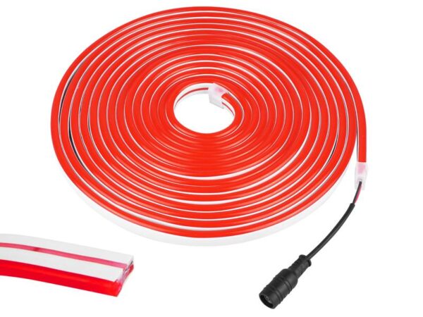 Guirlande de diodes LED NEON FLEX, simple face, 2835, 12 V, 5 m, rouge.