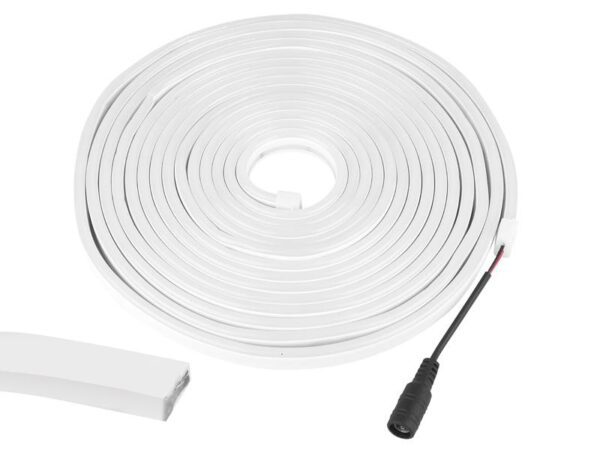 Guirlande de diodes LED NEON FLEX, simple face, 2835, 12 V, 5 m, neutre (blanc lumière du jour).