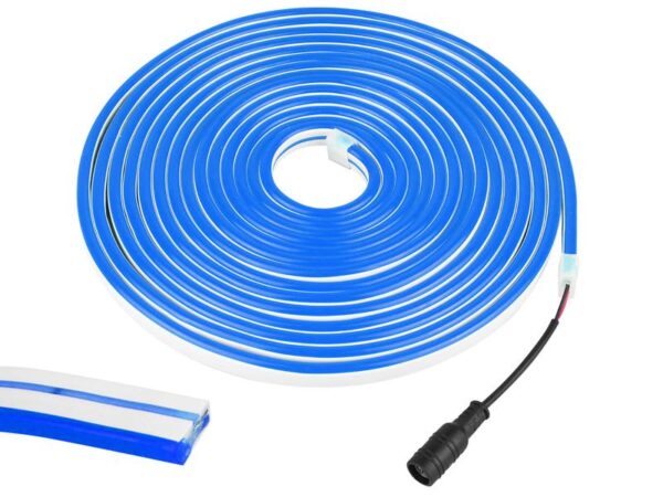 Guirlande de diodes LED NEON FLEX, simple face, 2835, 12 V, 5 m, bleue.