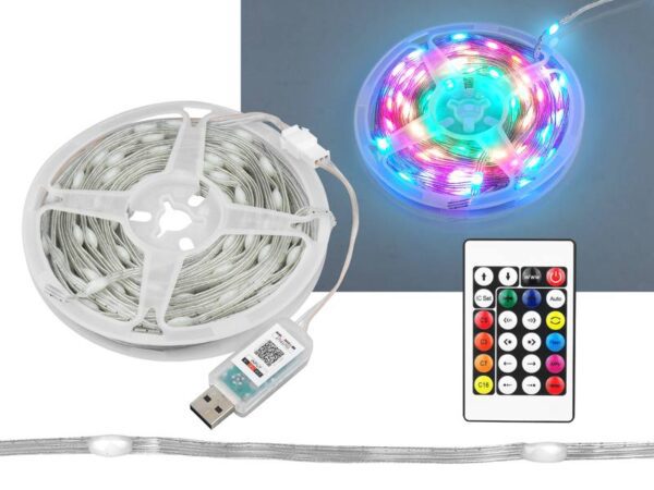 Guirlande lumineuse décorative USB en forme de goutte d'eau, 8 mm, multicolore, 100 LED, 10 m, contrôle par application, télécommande