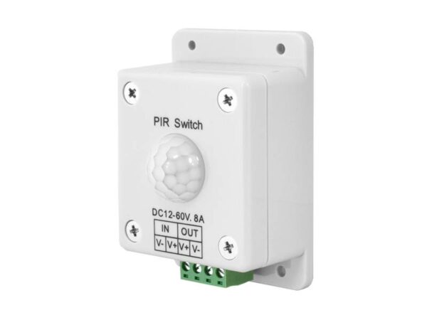 Interrupteur PIR CC pour LED 12-60V, 4A.
