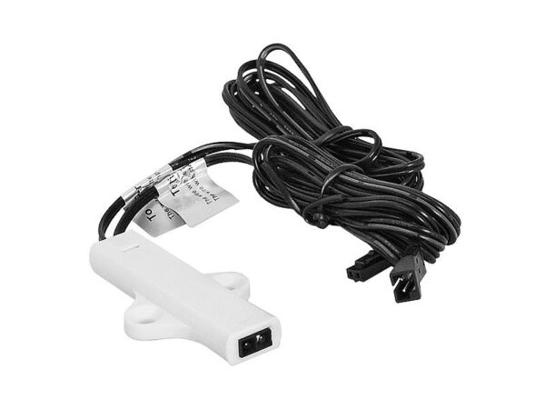 Interrupteur de meuble LED 20W-IR ON/OFF, photosensible, vissé (exposé-ON, couvert-OFF).