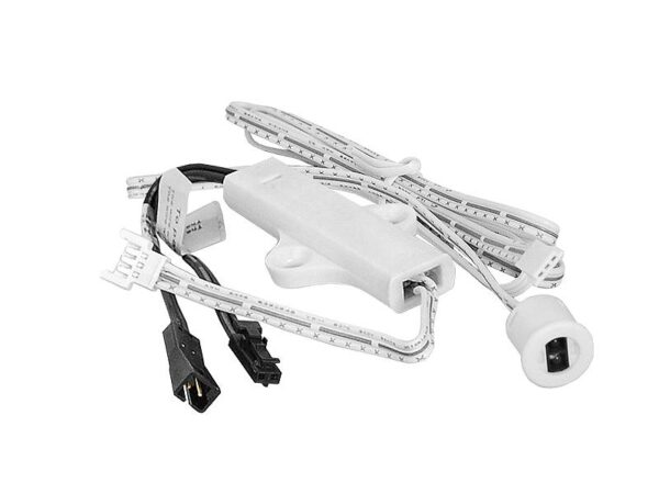 Interrupteur de meuble LED 60W-IR ON/OFF photosensible (exposé-ON, couvert-OFF), montage par trou ou vis.