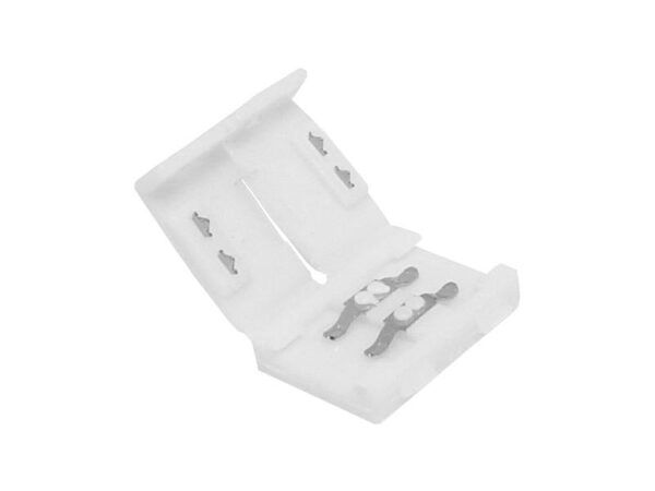 Connecteur pour bande LED 8 mm, verrouillage double face.