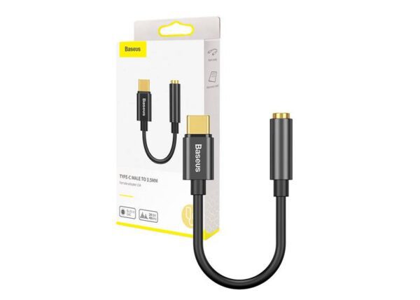 Adaptateur BASEUS L54 USB-C/GND.JACK 3,5 mm noir