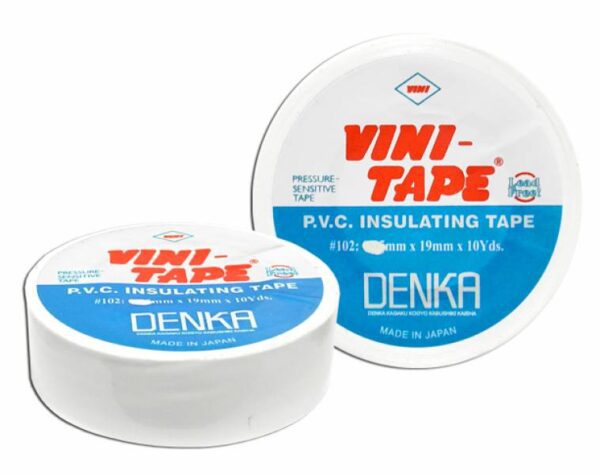 Ruban isolant VINI 0,15 mm x 19 mm, x 10 m, blanc.