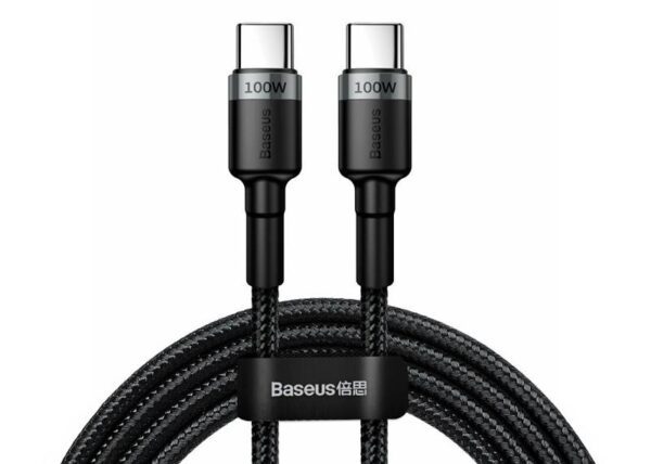 Baseus Cafule PD USB-C - Câble USB-C 2 m 5 A gris-noir 100 W