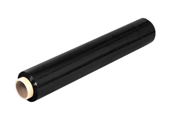 Film étirable PS noir en rouleau 2,1 kg net 500 mm/23 mk