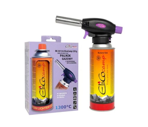 Ensemble brûleur à gaz ELICO avec cylindre de 220 g RK-3013