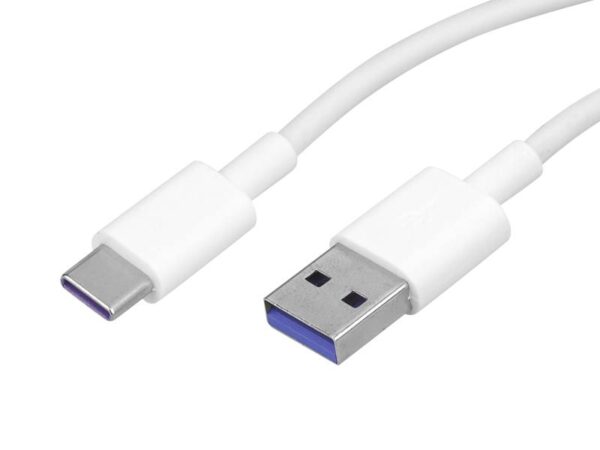 CÂBLE DE DONNÉES HUAWEI USB/TYPE-C BLANC 5A CHARGE RAPIDE ORG.