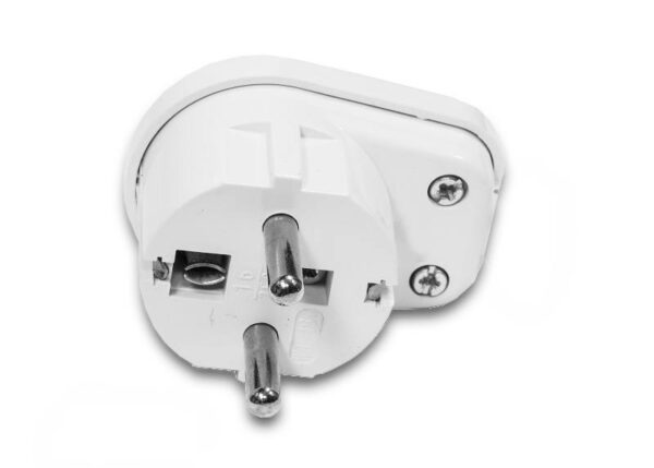 Fiche coudée WT-16U, amovible, blanche