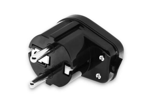 Fiche coudée WT-16U, amovible, noire