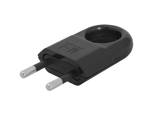 Bouchon plat à vis avec poignée, noir.