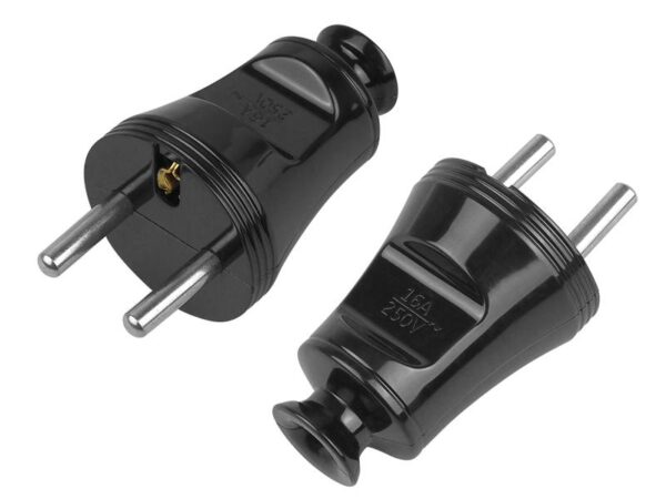 Fiche WT-30, droite, noire.