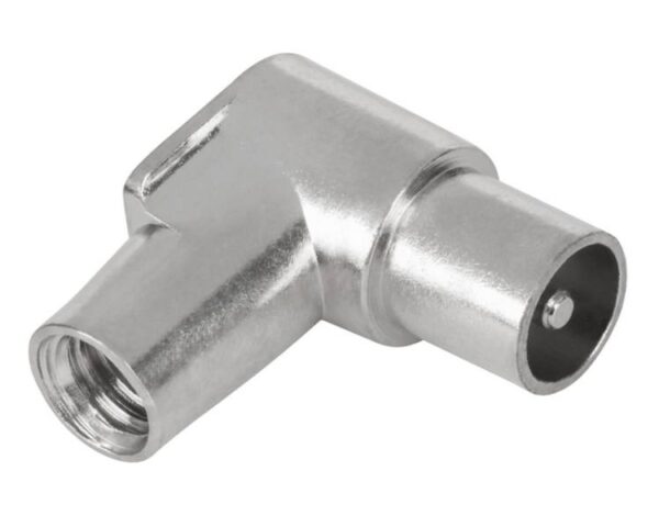 Connecteur d'antenne TV coudé, WKW 505 (diamètre du câble 5,9-6,3 mm) TELMOR