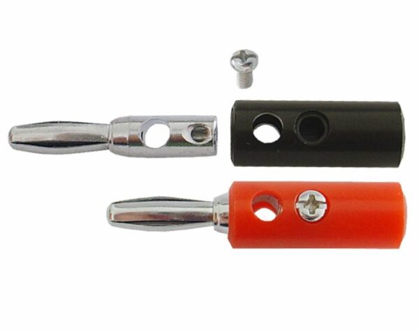 Fiche banane torsadée en plastique noir