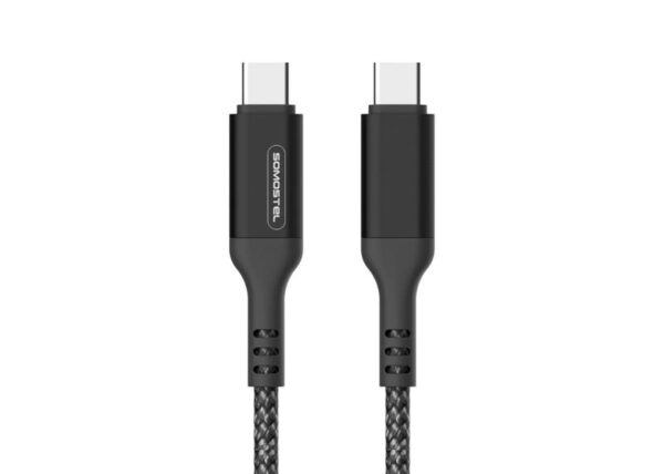 Câble USB Type-C SOMOSTEL 60 W Noir PD+PPS 2 m SMS-BW18