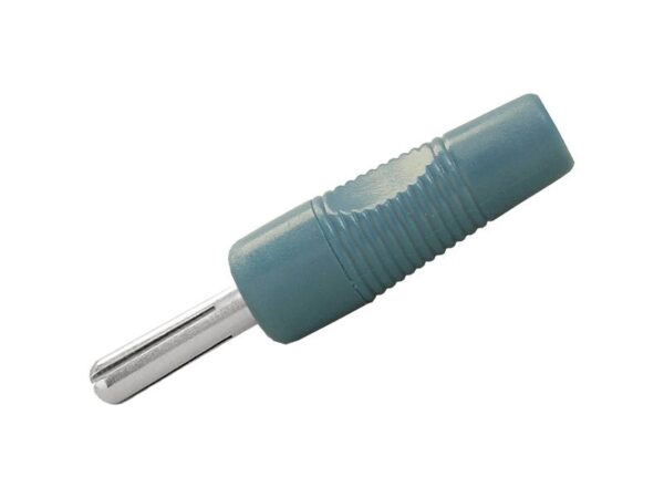 Fiche banane torsadée, bleue.