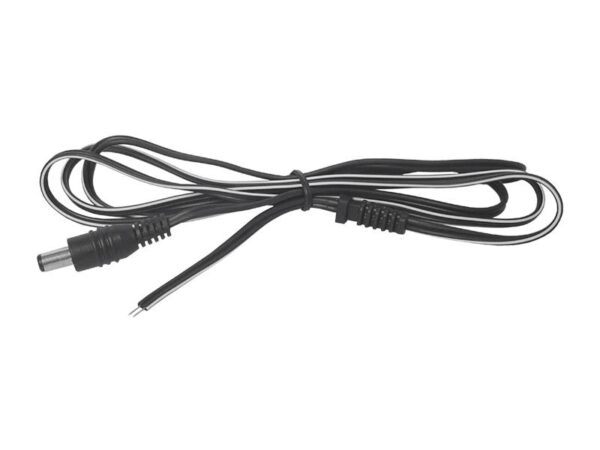 Prise CC 2,5 x 5,5 avec câble de 1,8 m.