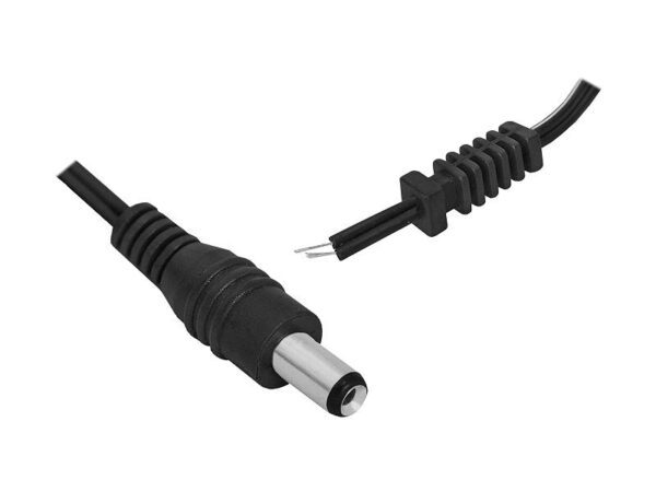 Prise CC 2,5 x 5,5 avec câble de 1,8 m.