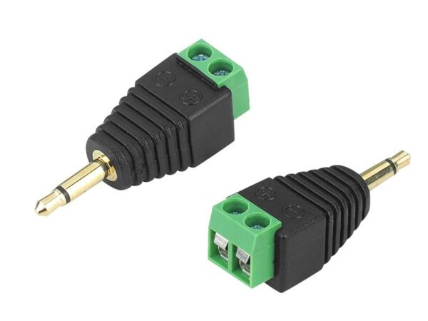 Prise jack mono 3,5 mm avec connecteur rapide.