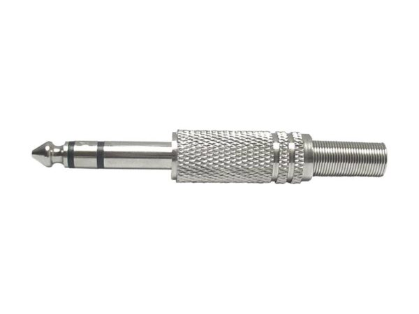 Prise jack stéréo 6,3 mm en métal