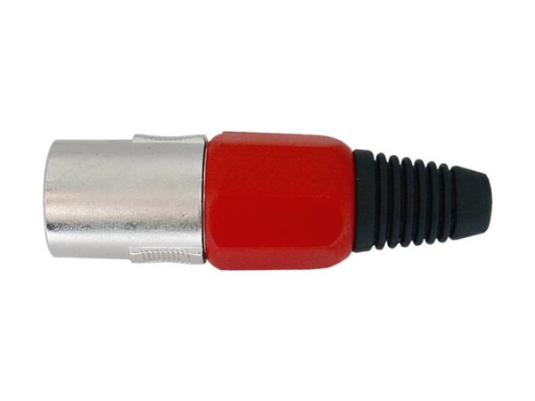 Prise microphone 3P pour câble rouge